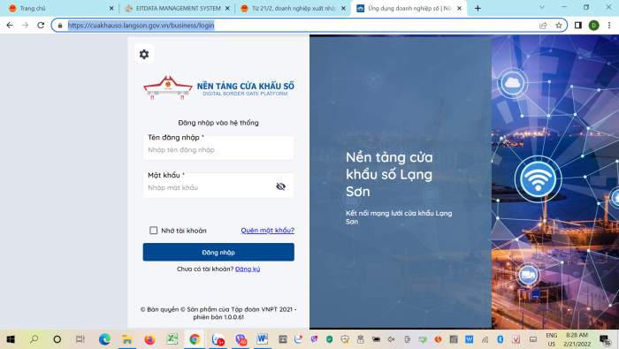 Từ 21/2/2022, doanh nghiệp xuất nhập khẩu hàng hóa qua cửa khẩu Lạng Sơn phải khai báo qua nền tảng số